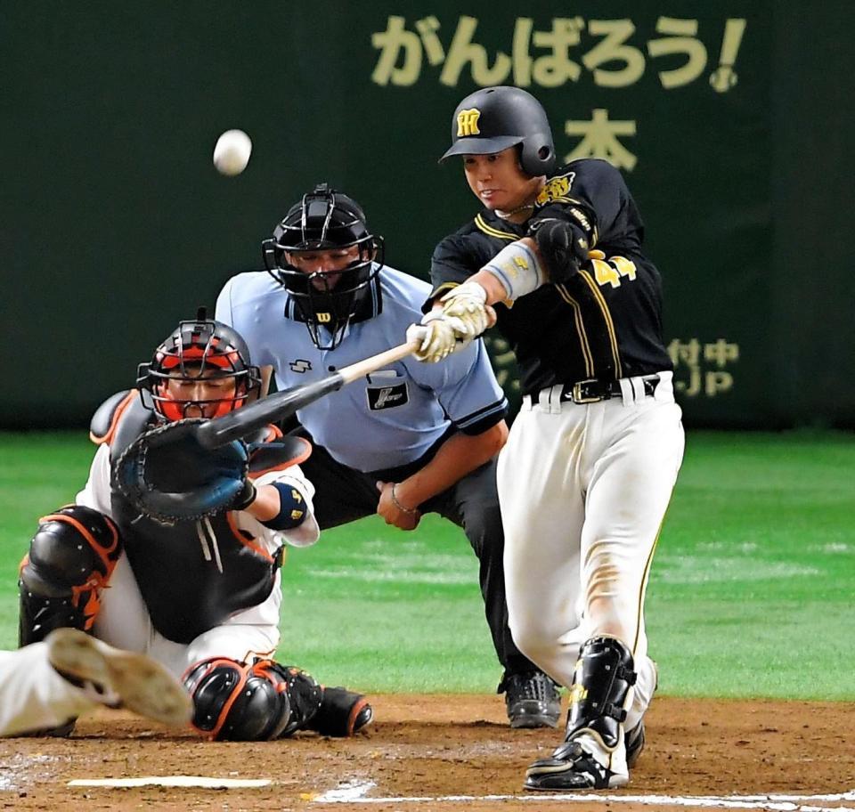 チーム６６号　梅野８号２ラン　８月２６日・巨人戦（東京ドーム）