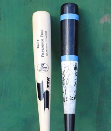 　森田さんが宝物にするバット