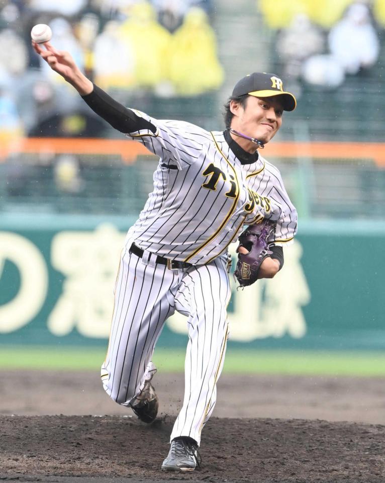 　２回、力投する藤浪