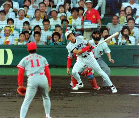 　阪神時代は９度規定打席に到達した新庄