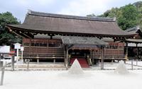 　上賀茂神社細殿と立砂