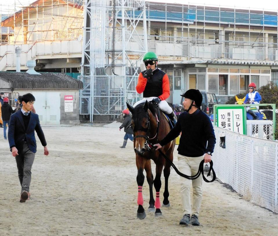　キングクーで一日７勝の新記録を樹立した吉村智洋（鞍上）＝撮影・中山伸治