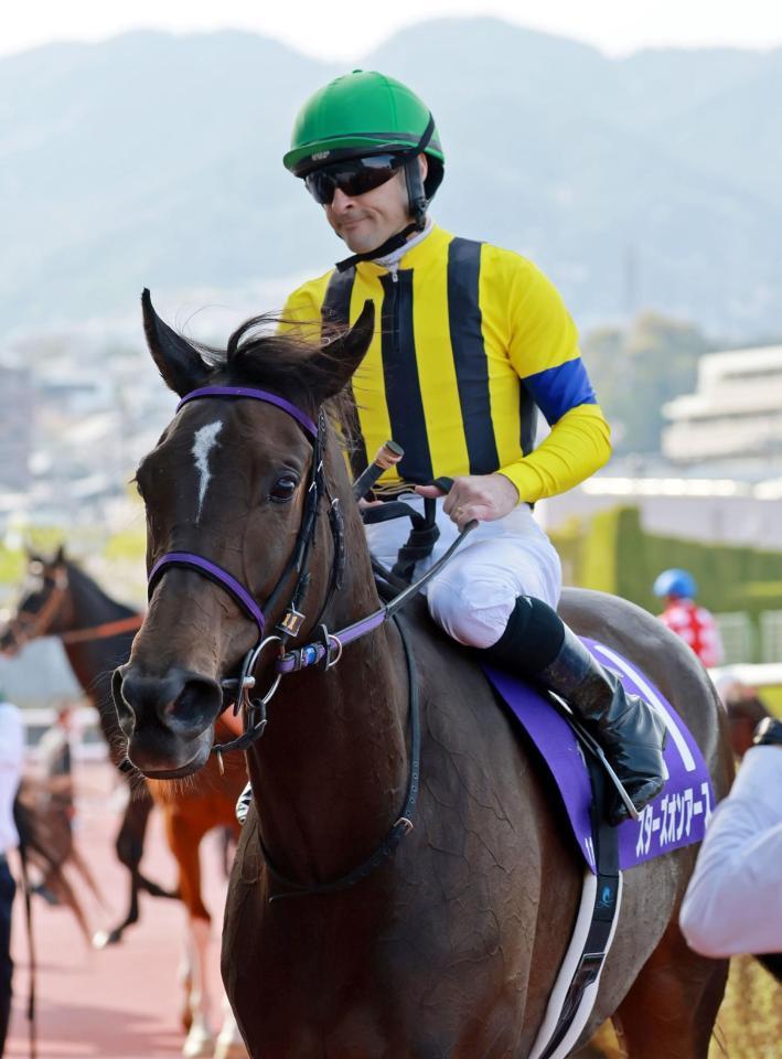 　２着に敗れたスターズオンアース（撮影・石湯恒介）