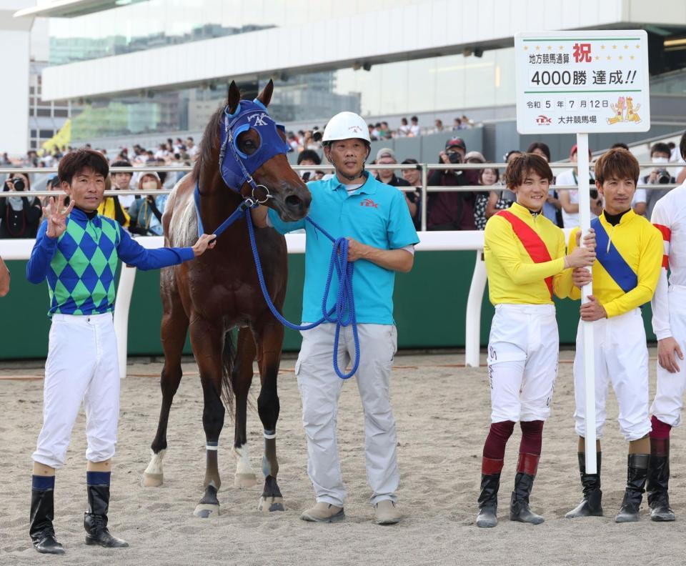 地方競馬】森泰斗が大井で地方通算４０００勝達成「自分を褒めてあげたい」