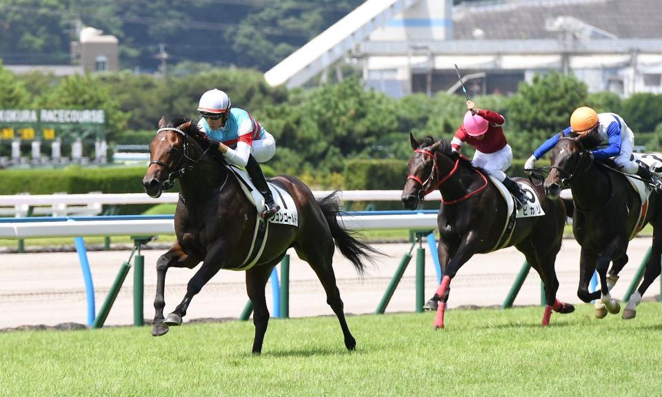 悠々と差し切ったジュンゴールド（左）