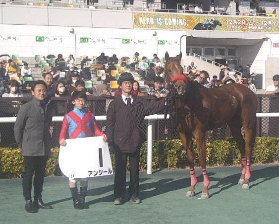 　新馬戦を制したアンシール