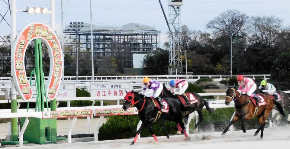 　ダートグレード競走を連勝したサンライズホーク（左）＝撮影・中山伸治