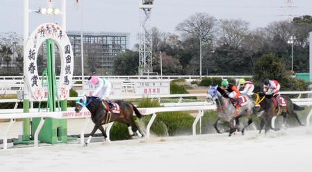 　重賞２勝目を挙げたアラジンバローズ（左）＝撮影・中山伸治