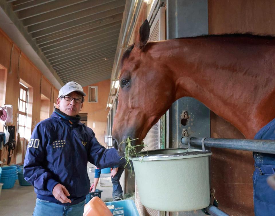 　国内ラストＧ１制覇を狙う安田隆師とレッドルゼル＝撮影・石湯恒介