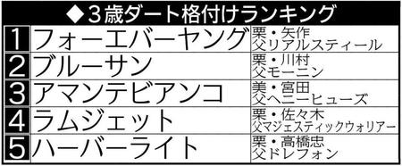 【ＰＯＧ】ダート格付け１位・フォーエバーヤング　適性の幅広さに目下不安なし