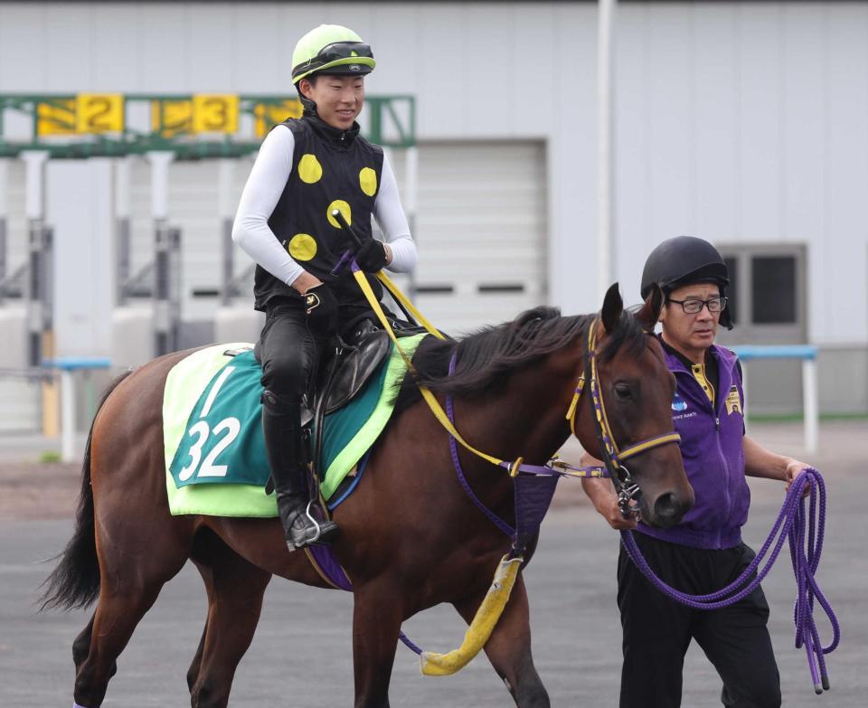 　人馬そろっての重賞初Ｖを目指す高杉とヒデノブルースカイ