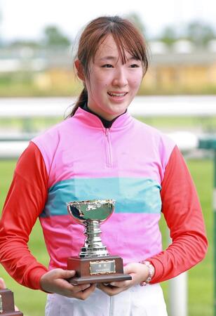 　納屋橋Ｓを制した永島まなみ（撮影・石湯恒介）