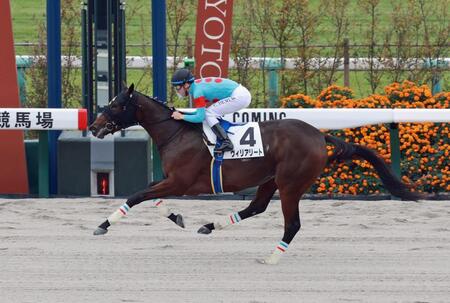 【新馬戦】ヴィリアリート　１番人気に応え抜け出し快勝　Ｃ・デムーロ笑顔「直線はしっかり走ってくれたね」