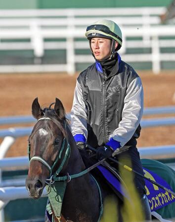 　Ｇ１に初挑戦する吉村とランスオブカオス（撮影・石井剣太郎）