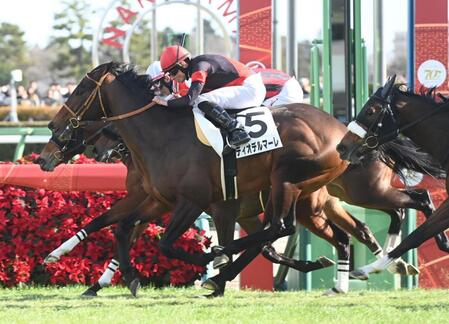 　新馬戦を制したディオデルマーレ（撮影・園田高夫）