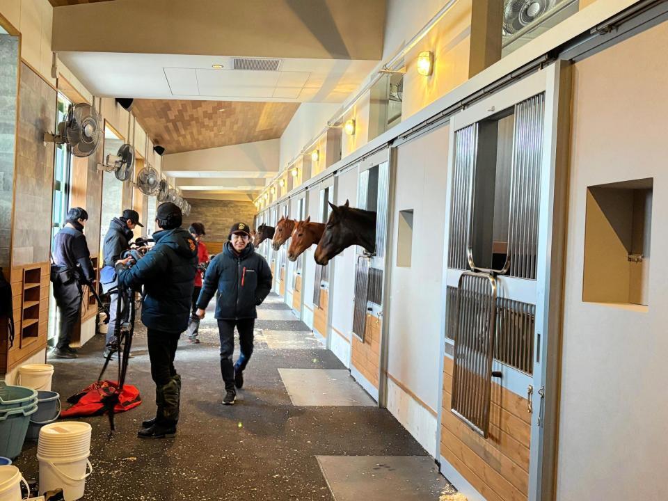 　リニューアルした福永厩舎