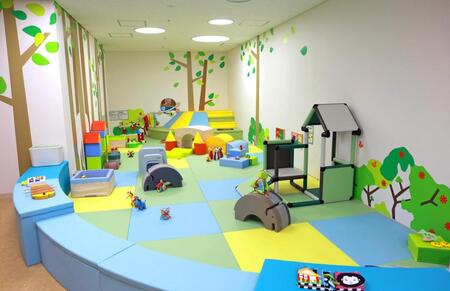 　充実したキッズスペースの「あそび馬」（撮影・石湯恒介）