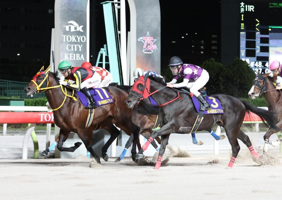 　東京スプリントを制したエートラックスとモレイラ（左）