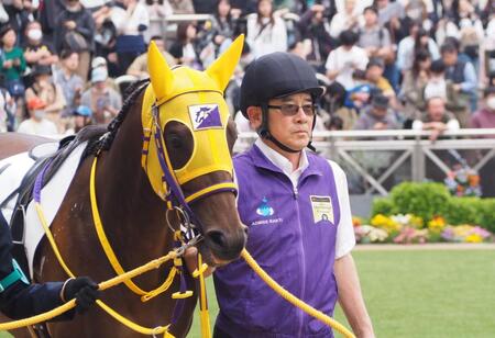 　５月で定年退職を迎える田中一征厩務員
