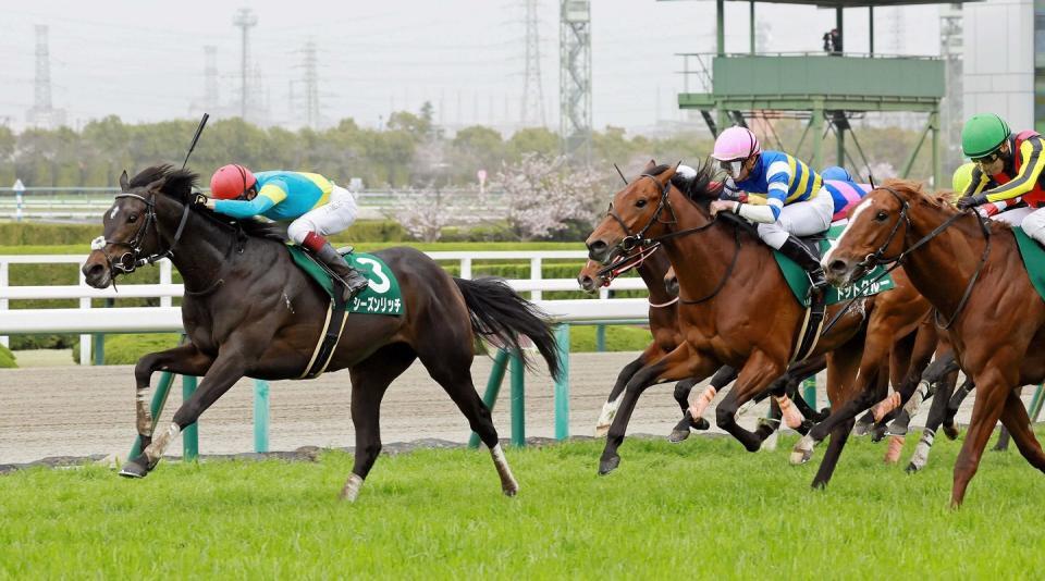 　毎日杯を制したシーズンリッチ＝２０２３年