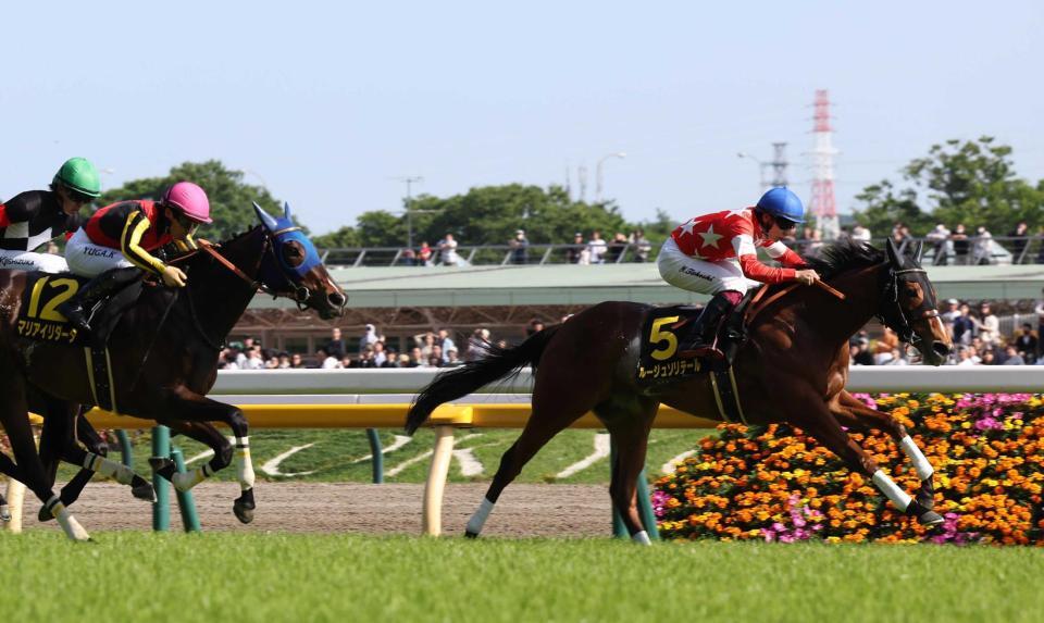 　スイートピーＳを制したルージュソリテール（撮影・佐々木彰尚）