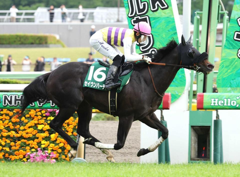 　レコードタイムでエプソムＣを制したセイウンハーデス