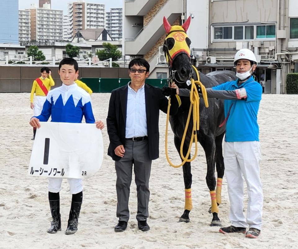 　デビュー４０戦目で初勝利を挙げた杉山海（撮影・村上英明）