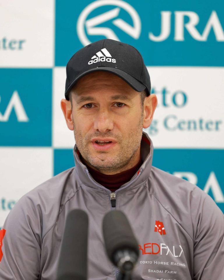 　ミルコ・デムーロ＝栗東トレセン（撮影・石湯恒介）