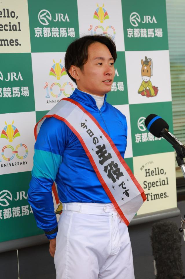 　葵Ｓを制した岩田望来、バースデーＶを決めた（撮影・石湯恒介）