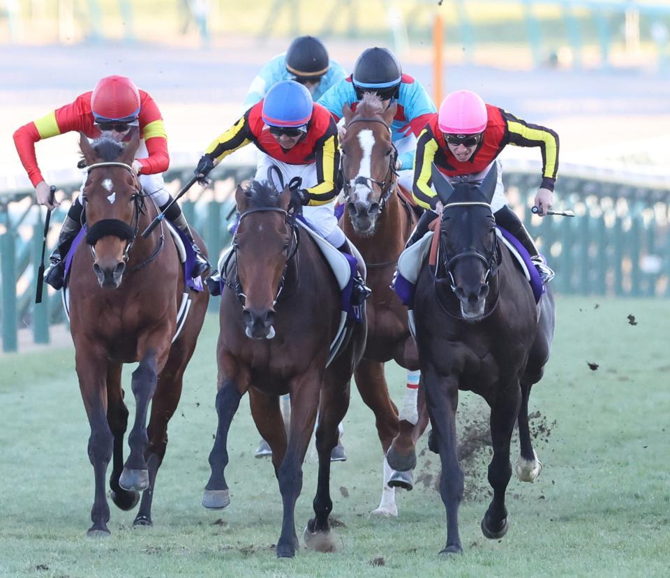 アルガルヴェの姉レガレイラ（中央）＝２４年有馬記念優勝時