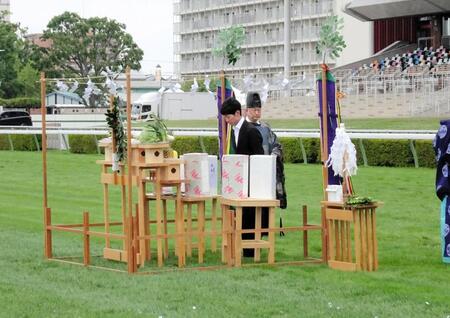 　馬場浄めの式に参加した武豊