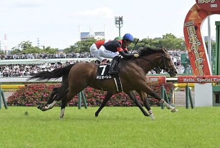 　むらさき賞を制したメリオーレム＝６月１日