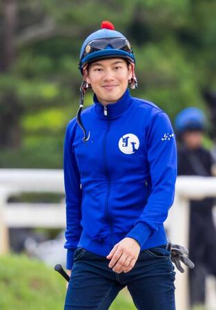 　ラスト騎乗を迎える水口（撮影・石湯恒介）