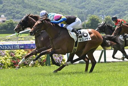 　福島２Ｒを勝った（左）ラーシャローム（撮影・持木克友）