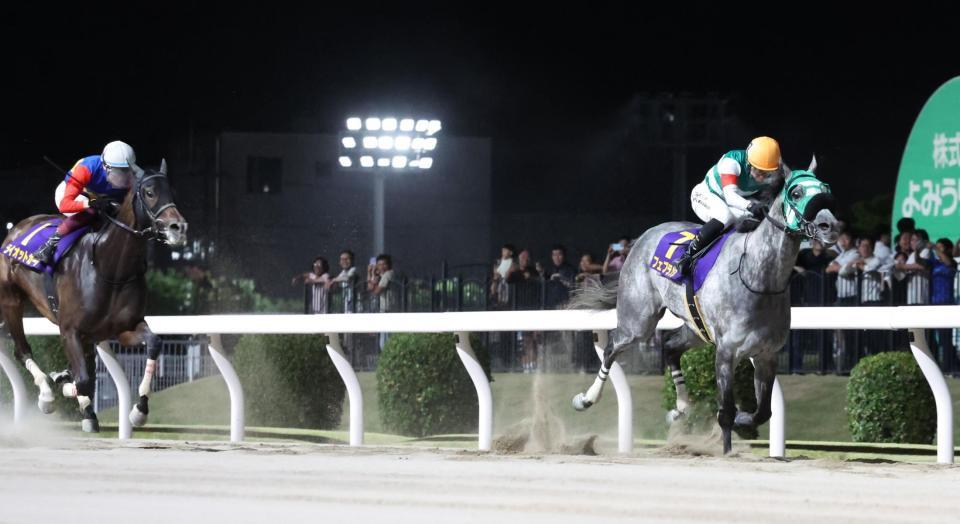 　スパーキングレディーカップを制したフェブランシェ（右）