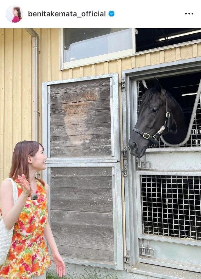 　竹俣紅アナのインスタグラム＠ｂｅｎｉｔａｋｅｍａｔａ＿ｏｆｆｉｃｉａｌから