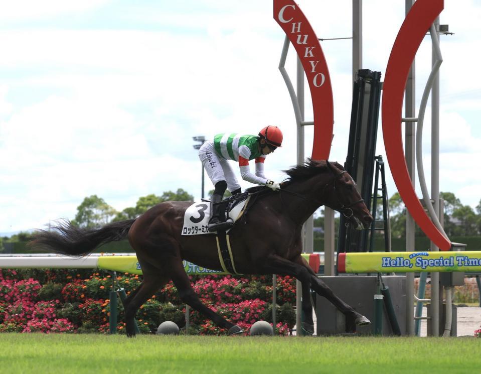 　新馬戦を制したロックターミガン