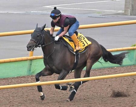 　函館Ｗを力強く駆け抜けるアルジーヌ（撮影・持木克友）