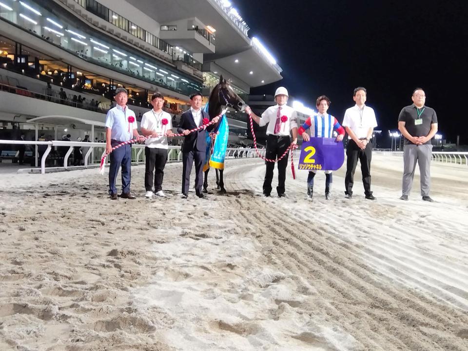 　９歳にして待望の南関東重賞制覇を成し遂げたリンゾウチャネル