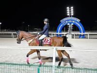 　約１０カ月ぶりに公の場で騎乗姿を披露した藤田菜七子さん