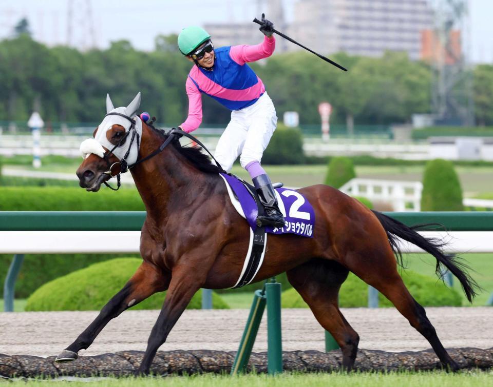 　メイショウタバルで宝塚記念を制した武豊＝２０２５年６月