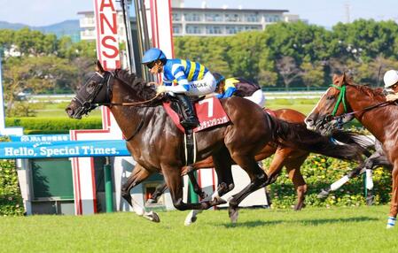 　セントウルＳを外から差し切るカンチェンジュンガ＝９月７日