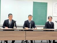 　札幌競馬の競走除外について記者説明会を行ったＪＲＡ＝中山競馬場