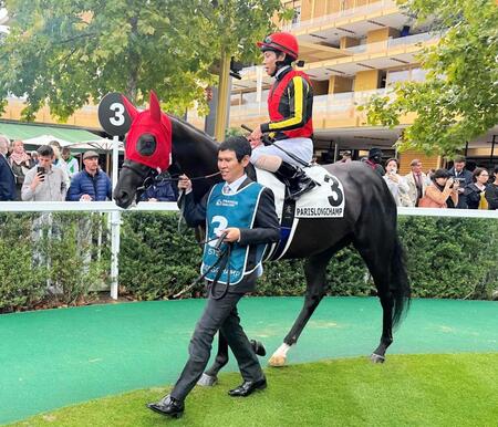 　海外初挑戦で重賞Ｖを決めたクロワデュノール（撮影・平松さとし）