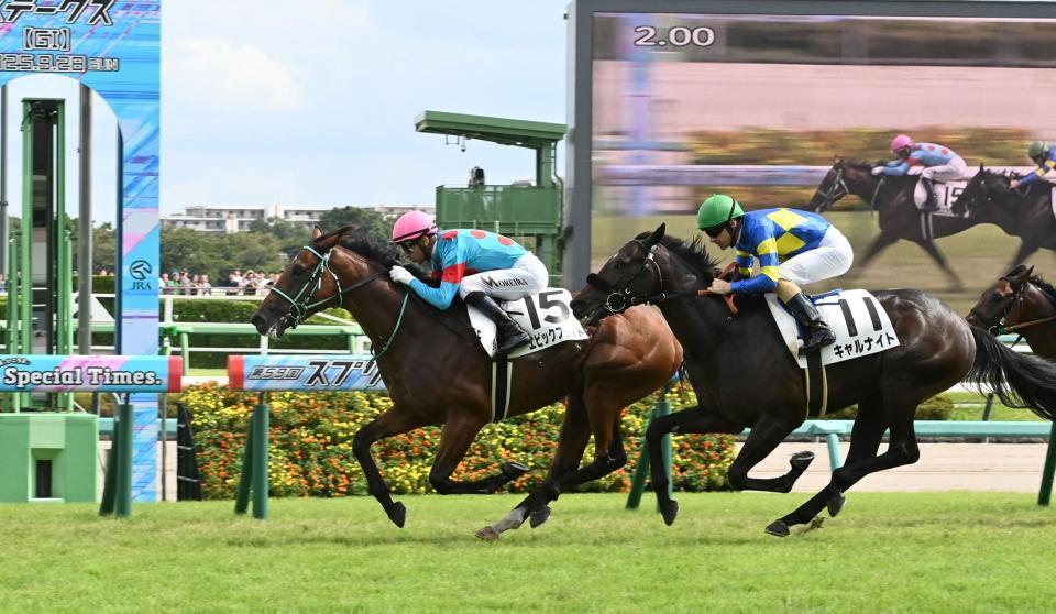 　５Ｒメイクデビュー中山を制したエピックフライト（撮影・持木克友）