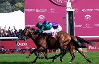 　凱旋門賞を制したダリズ（手前）＝（ＡＰ＝共同）