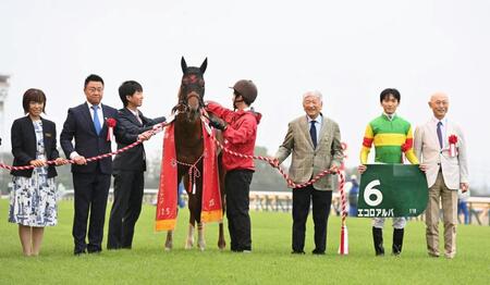 　サウジアラビアＲＣを制したエコロアルバと坂井（撮影・持木克友）