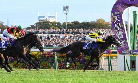 　１１Ｒ天皇賞を制したマスカレードボール（撮影・持木克友）