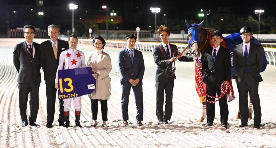 　ＪＢＣクラシックを制したミッキーファイトとルメール（撮影・持木克友）