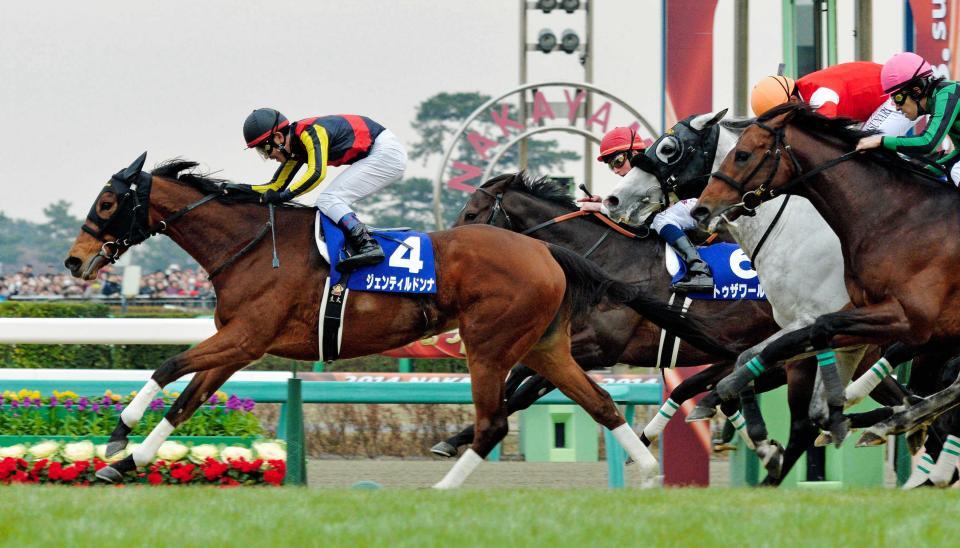 　引退レースとなった有馬記念を制するジェンティルドンナ＝２０１４年１２月２８日